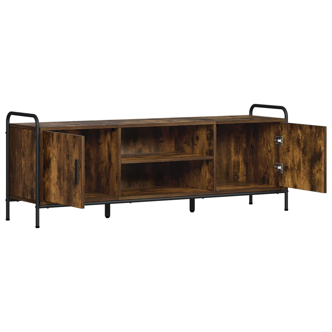 TV-skab 133 x 33 x 50 cm Røget eg Konstrueret træ