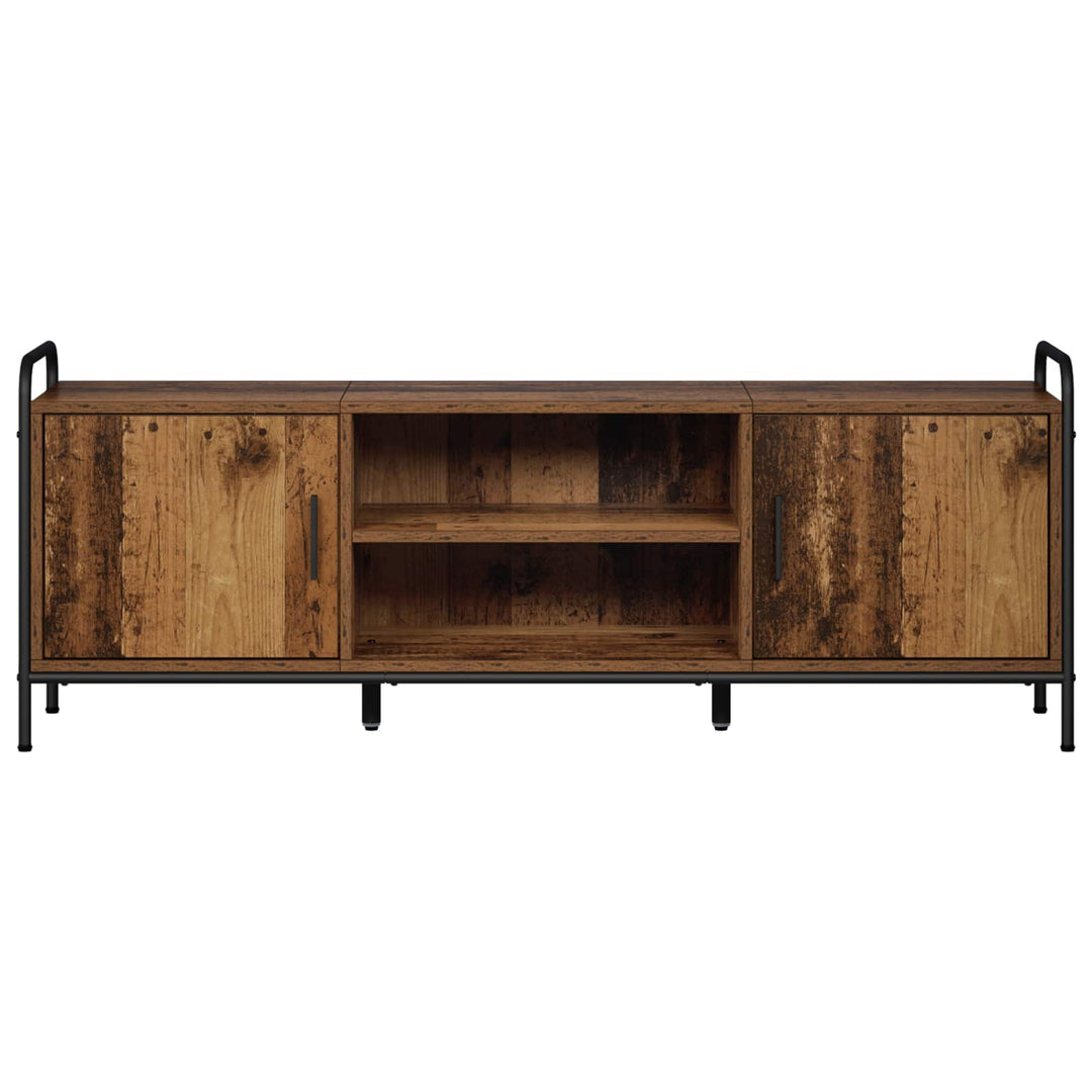 TV-skab 133 x 33 x 50 cm Gammelt træ Konstrueret træ
