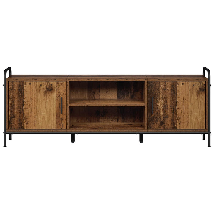 TV-skab 133 x 33 x 50 cm Gammelt træ Konstrueret træ