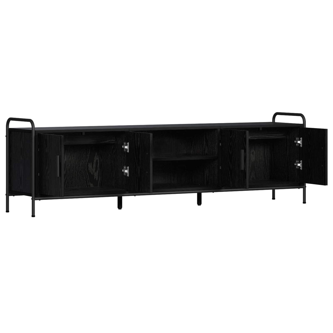 TV-skab 167,5 x 33 x 50 cm Sort eg Konstrueret træ