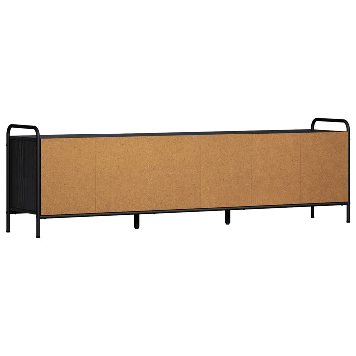 TV-skab 167,5 x 33 x 50 cm Sort eg Konstrueret træ