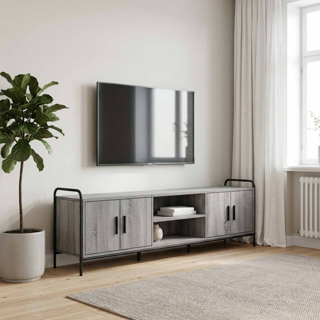 TV-skab 167,5 x 33 x 50 cm Grå Sonoma Konstrueret træ