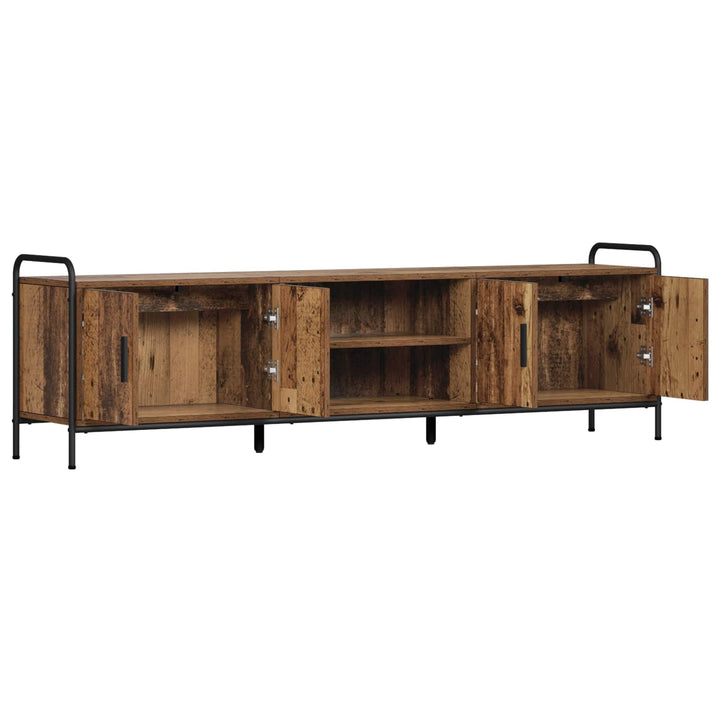 TV-skab 167,5 x 33 x 50 cm Gammelt træ Konstrueret træ