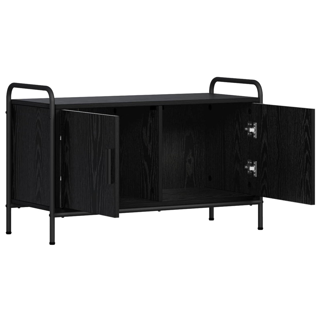 TV-skab 79,5 x 33 x 50 cm Sort eg Konstrueret træ