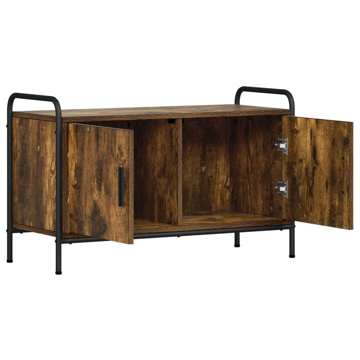 TV-skab 79,5 x 33 x 50 cm Røget eg Konstrueret træ