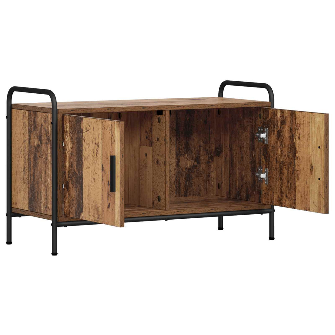 TV-skab 79,5 x 33 x 50 cm Gammelt træ Konstrueret træ