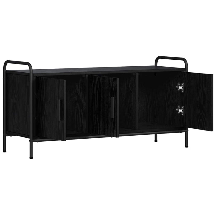 TV-skab 79,5 x 33 x 50 cm Sort eg Konstrueret træ