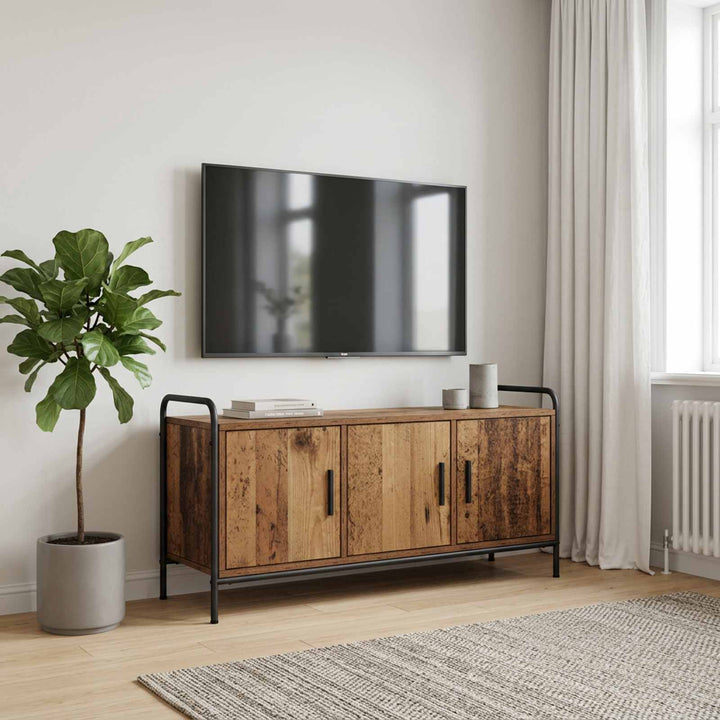 TV-skab 79,5 x 33 x 50 cm Gammelt træ Konstrueret træ