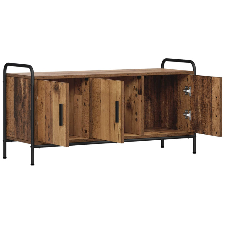 TV-skab 79,5 x 33 x 50 cm Gammelt træ Konstrueret træ