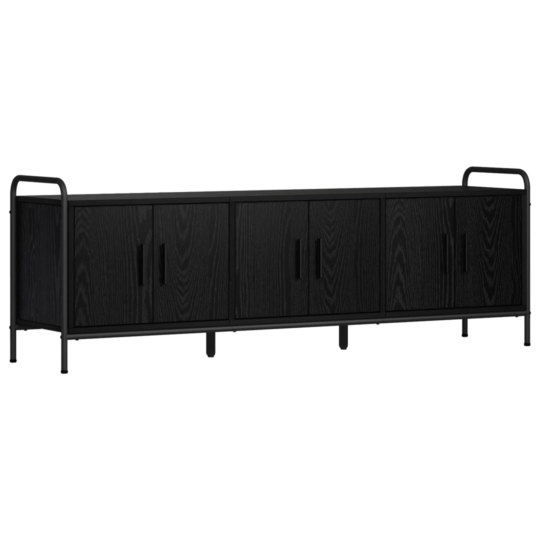 TV-skab 146 x 33 x 50 cm Sort eg Konstrueret træ