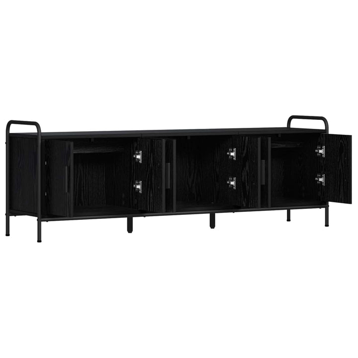 TV-skab 146 x 33 x 50 cm Sort eg Konstrueret træ