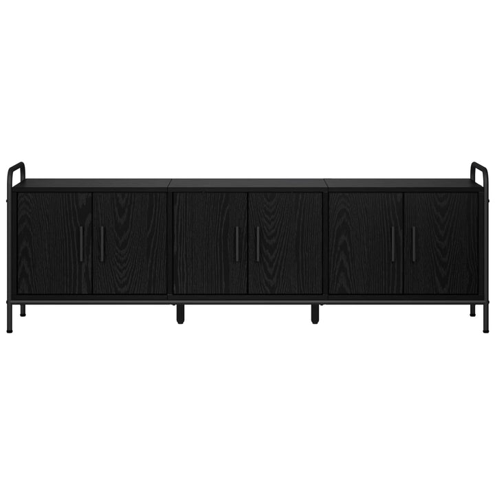 TV-skab 146 x 33 x 50 cm Sort eg Konstrueret træ