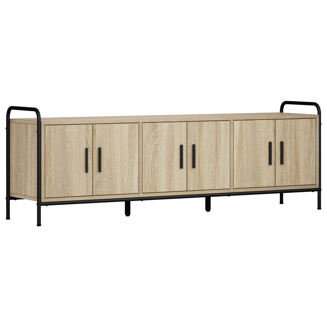 TV-skab 146 x 33 x 50 cm Sonoma-eg Konstrueret træ