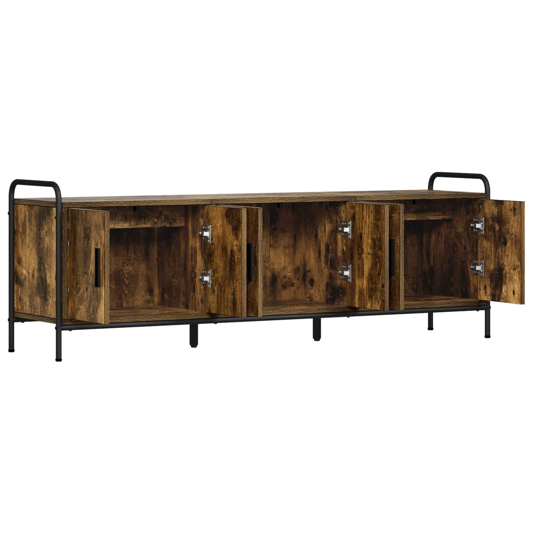 TV-skab 146 x 33 x 50 cm Røget eg Konstrueret træ