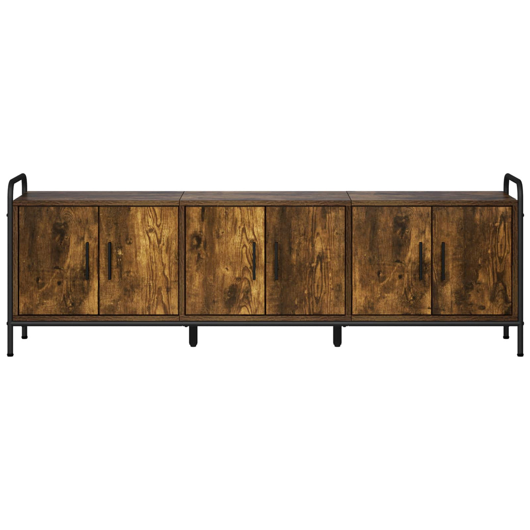 TV-skab 146 x 33 x 50 cm Røget eg Konstrueret træ