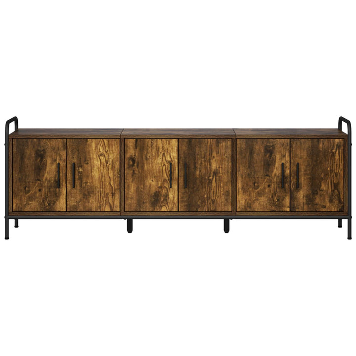 TV-skab 146 x 33 x 50 cm Røget eg Konstrueret træ