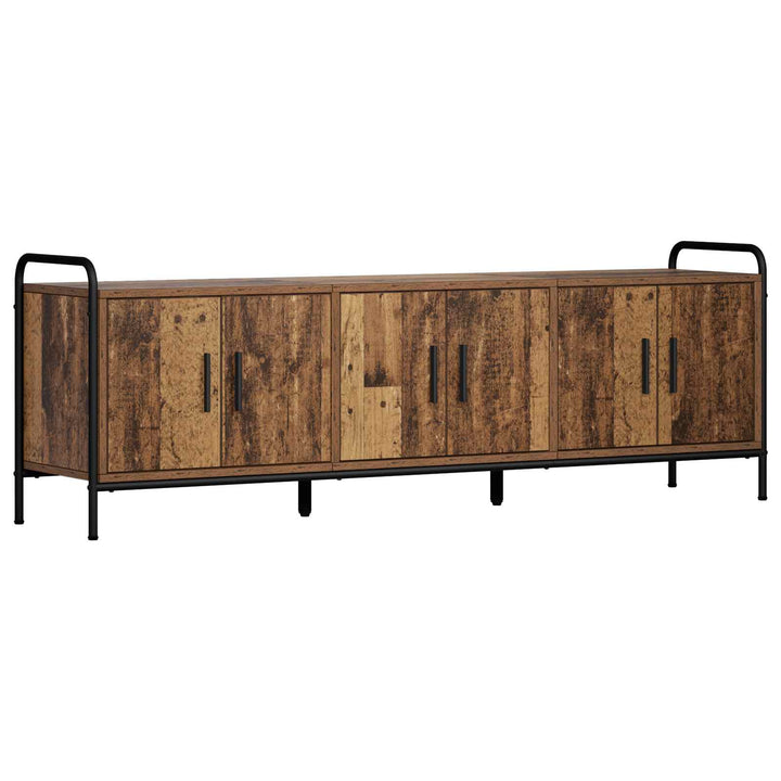 TV-skab 146 x 33 x 50 cm Gammelt træ Konstrueret træ