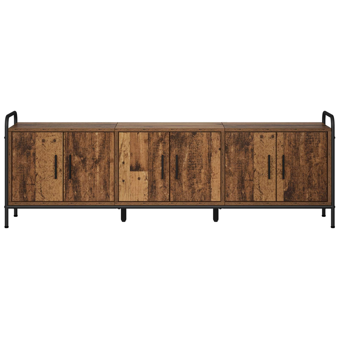 TV-skab 146 x 33 x 50 cm Gammelt træ Konstrueret træ