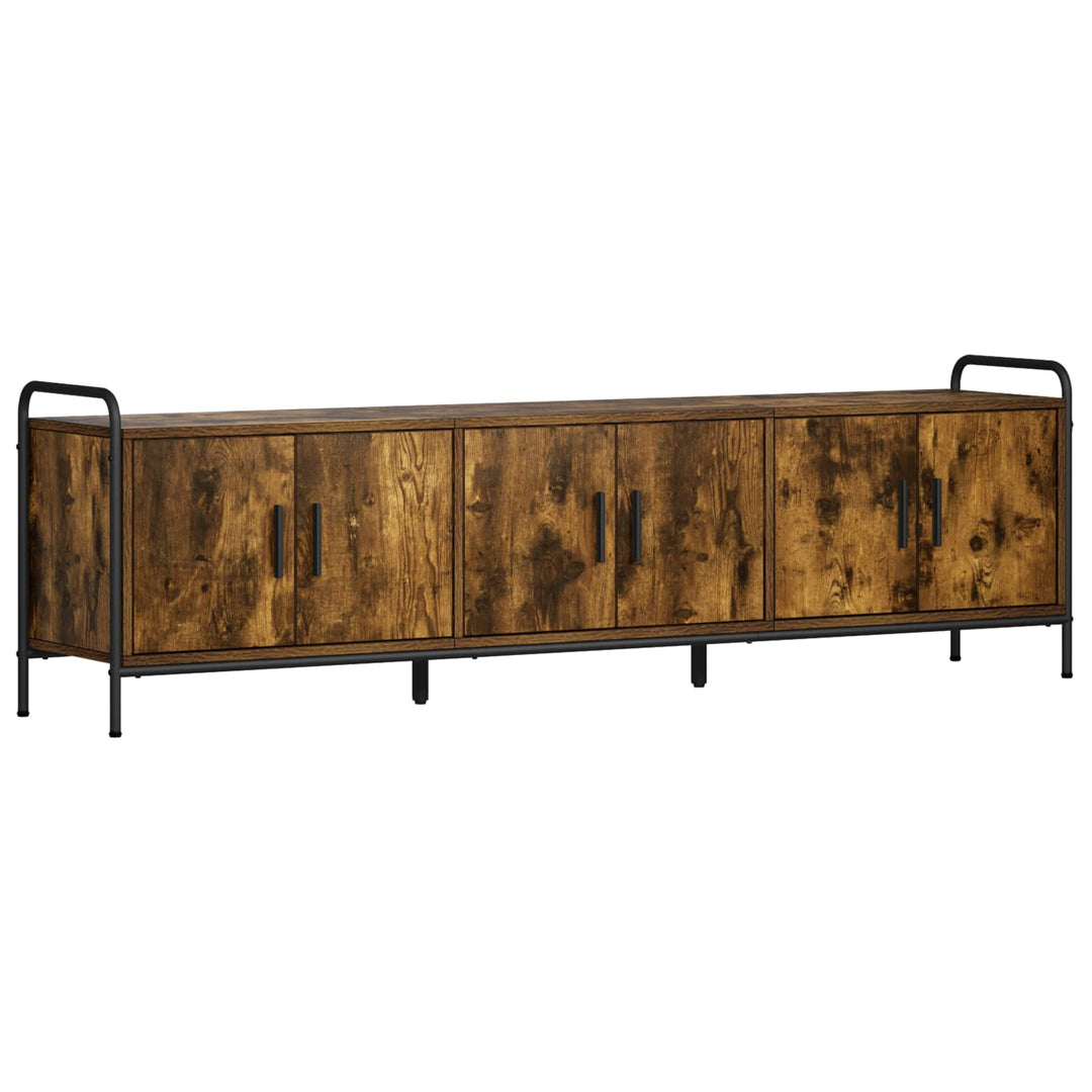 TV-skab 146 x 33 x 50 cm Røget eg Konstrueret træ