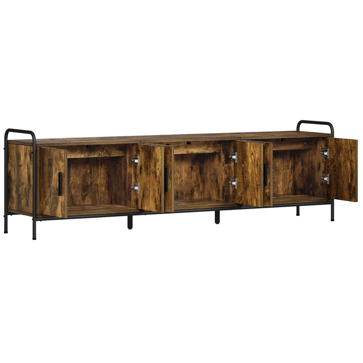 TV-skab 146 x 33 x 50 cm Røget eg Konstrueret træ