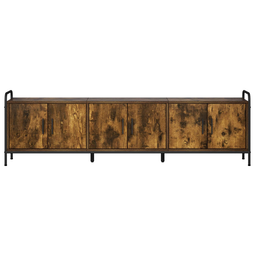TV-skab 146 x 33 x 50 cm Røget eg Konstrueret træ