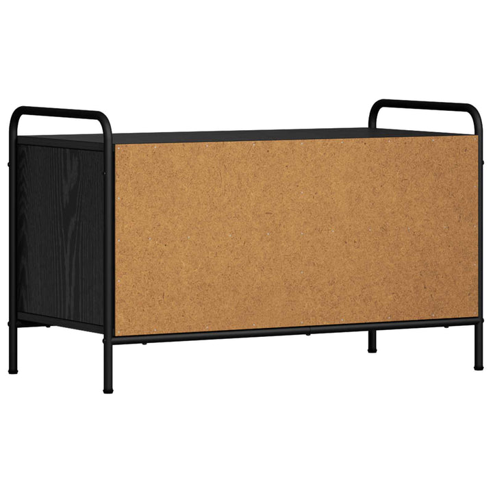 TV-skab 140 x 39,5 x 50 cm Sort eg Konstrueret træ