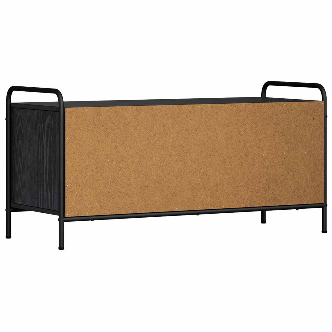 TV-skab 140 x 39,5 x 50 cm Sort eg Konstrueret træ