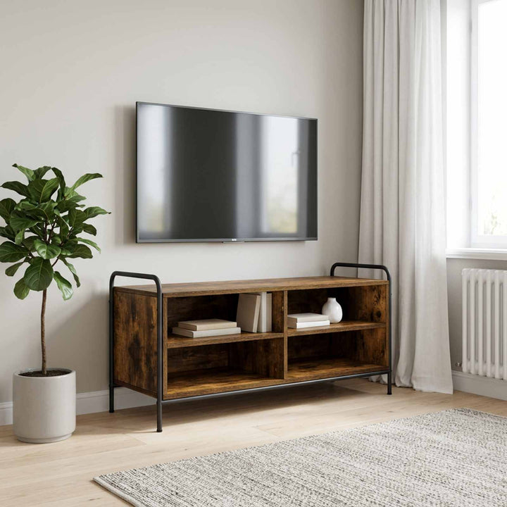 TV-skab 140 x 39,5 x 50 cm Røget eg Konstrueret træ