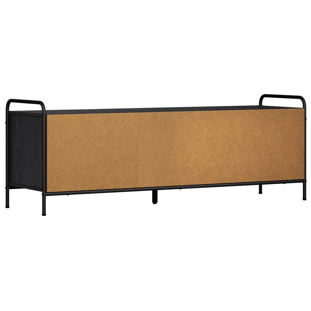 TV-skab 140 x 39,5 x 50 cm Sort eg Konstrueret træ
