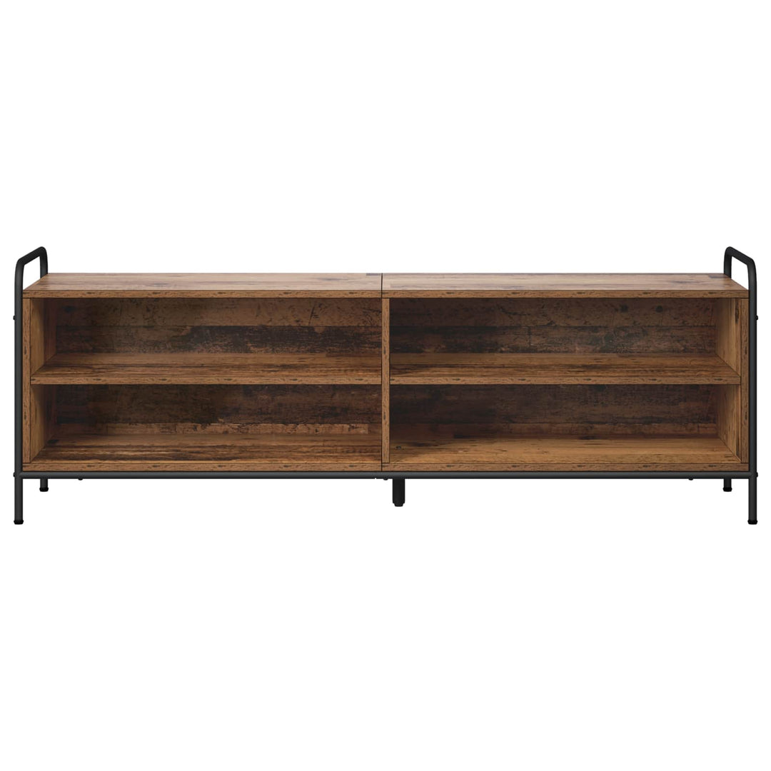 TV-skab 140 x 39,5 x 50 cm Gammelt træ Konstrueret træ