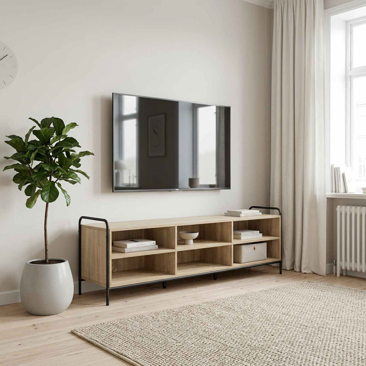 TV-skab 140 x 39,5 x 50 cm Sonoma-eg Konstrueret træ