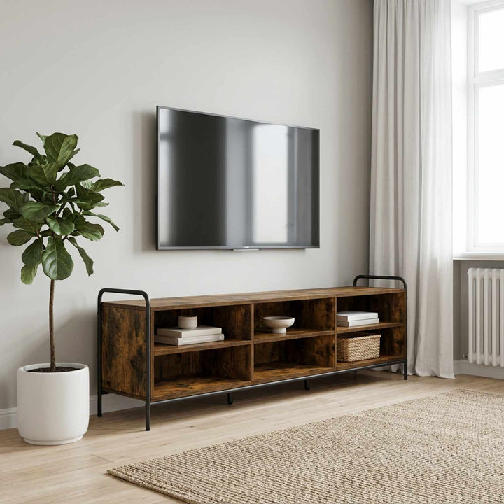 TV-skab 140 x 39,5 x 50 cm Røget eg Konstrueret træ