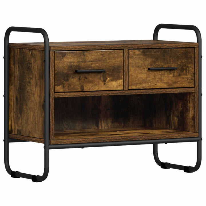 TV-skab 60 x 30 x 50 cm Røget eg Konstrueret træ