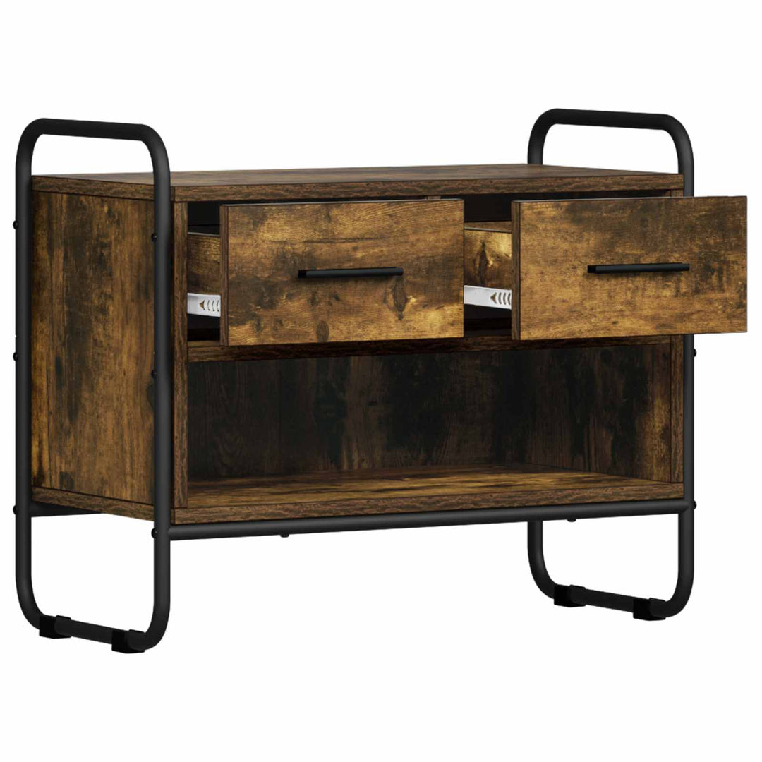 TV-skab 60 x 30 x 50 cm Røget eg Konstrueret træ