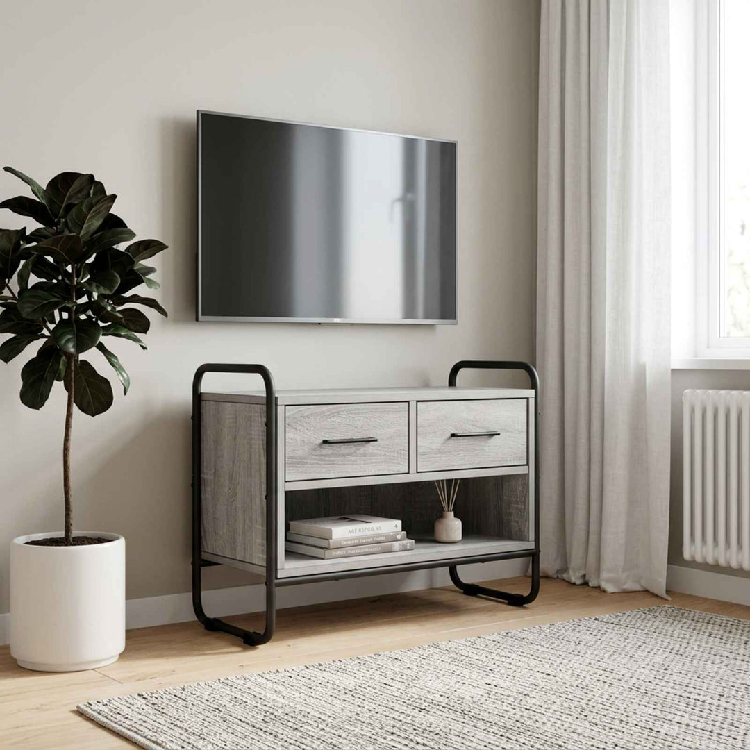 TV-skab 60 x 30 x 50 cm Grå Sonoma Konstrueret træ