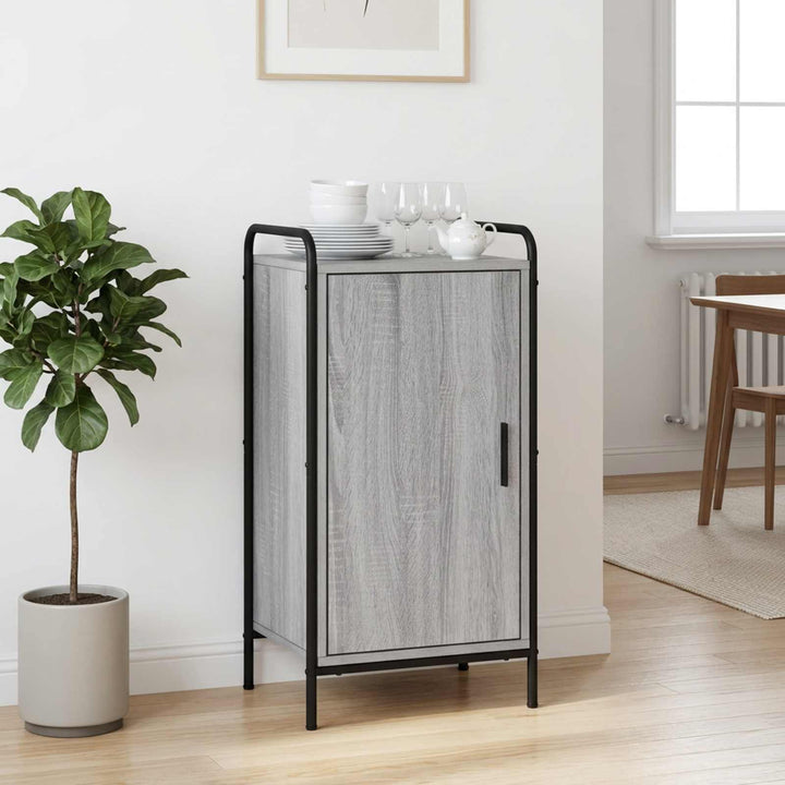 Sideboard Grå Sonoma 97 x 33 x 81 cm Konstrueret træ