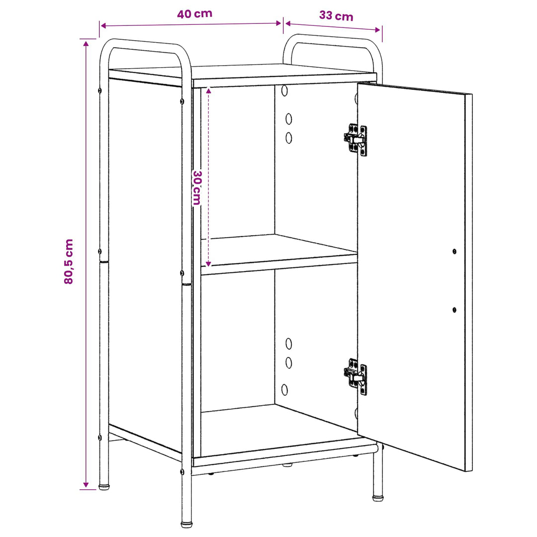 Sideboard Gammelt træ 97 x 33 x 81 cm Konstrueret træ