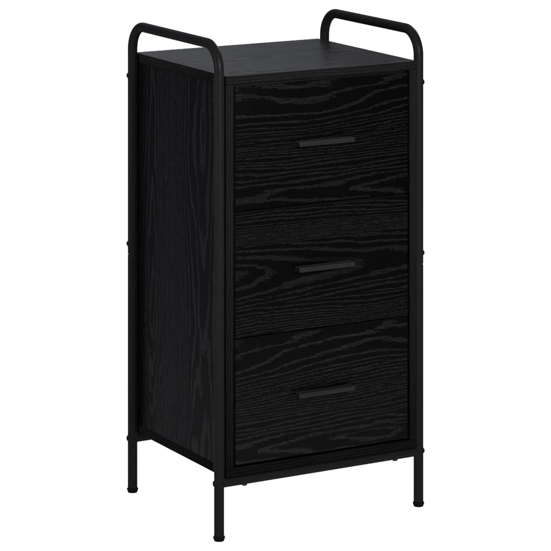 Sideboard Sort eg 97 x 33 x 81 cm Konstrueret træ
