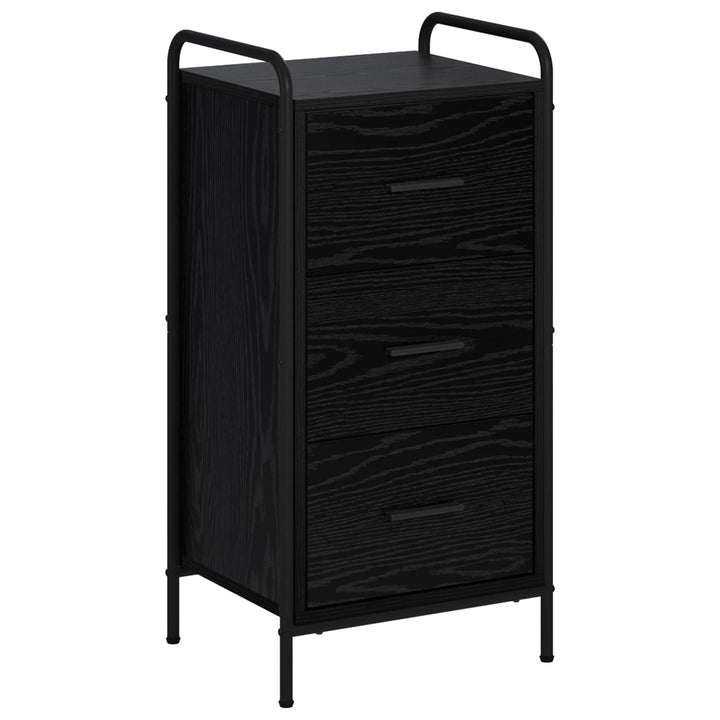Sideboard Sort eg 97 x 33 x 81 cm Konstrueret træ