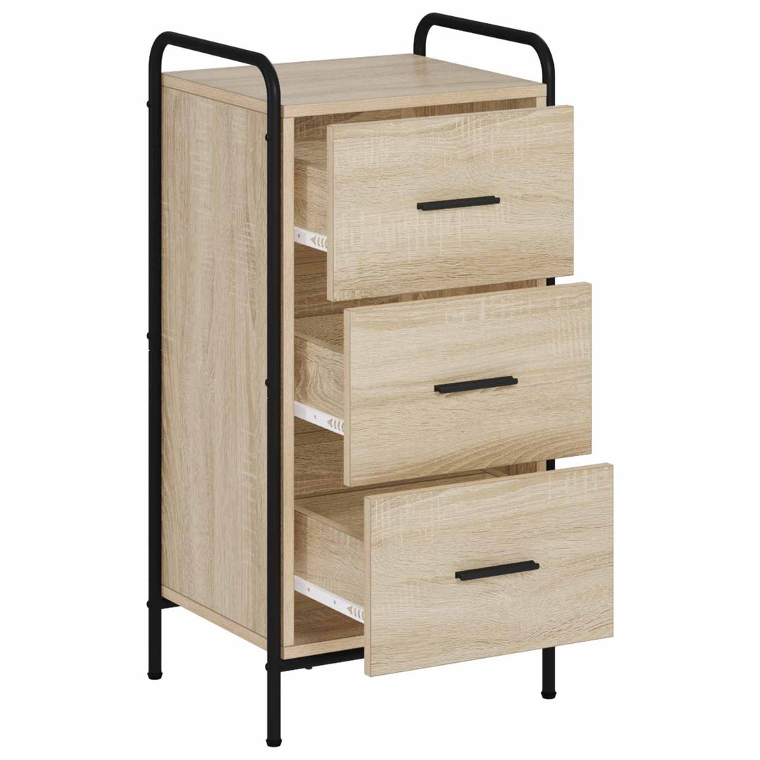 Sideboard Sonoma-eg 97 x 33 x 81 cm Konstrueret træ