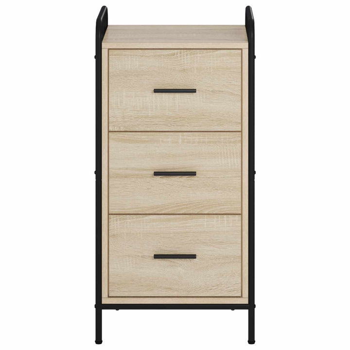 Sideboard Sonoma-eg 97 x 33 x 81 cm Konstrueret træ