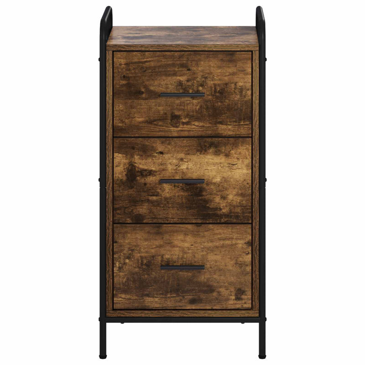 Sideboard Røget eg 97 x 33 x 81 cm Konstrueret træ