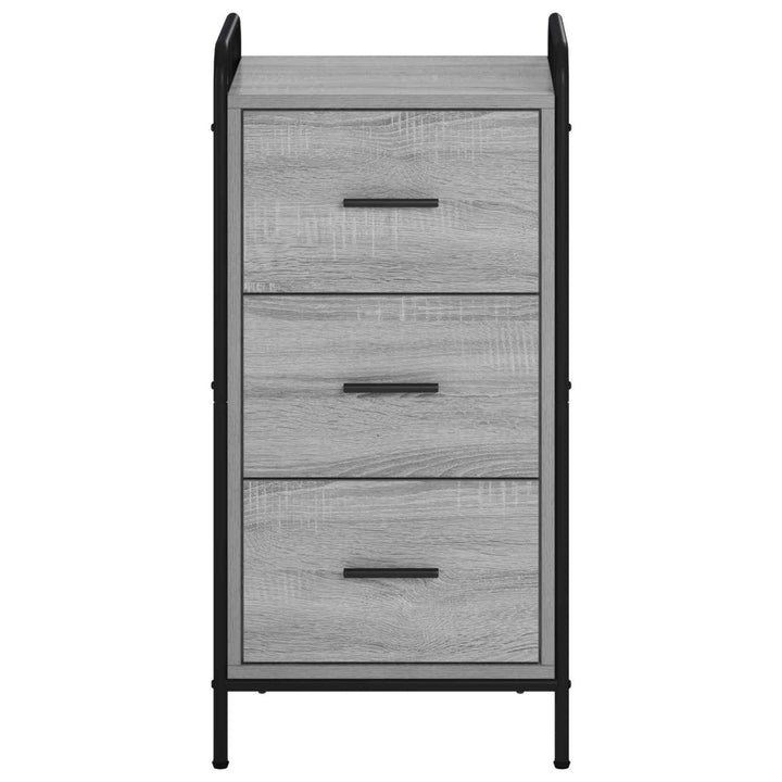 Sideboard Grå Sonoma 97 x 33 x 81 cm Konstrueret træ