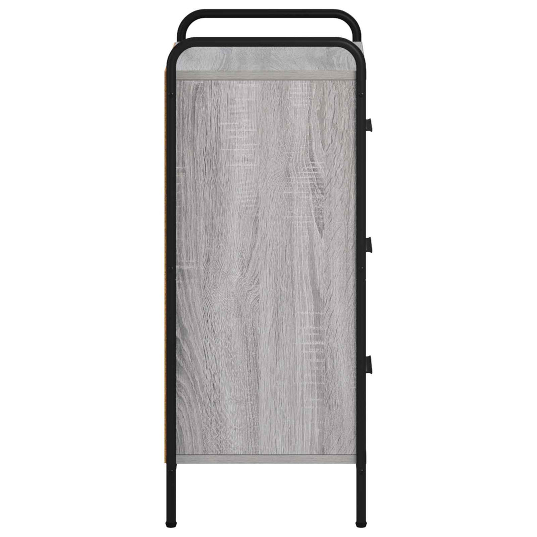 Sideboard Grå Sonoma 97 x 33 x 81 cm Konstrueret træ