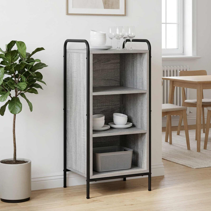 Sideboard Grå Sonoma 97 x 33 x 81 cm Konstrueret træ