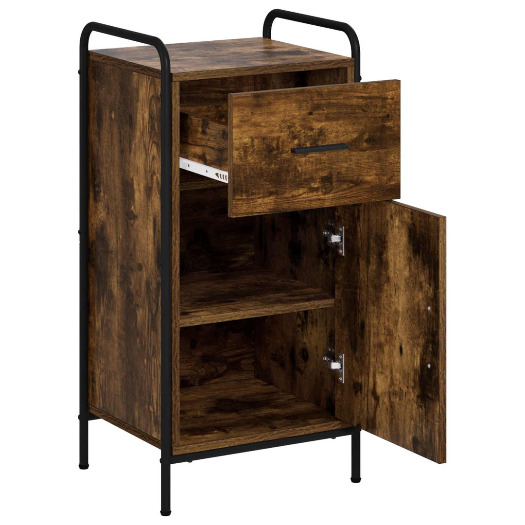 Sideboard Røget eg 97 x 33 x 81 cm Konstrueret træ