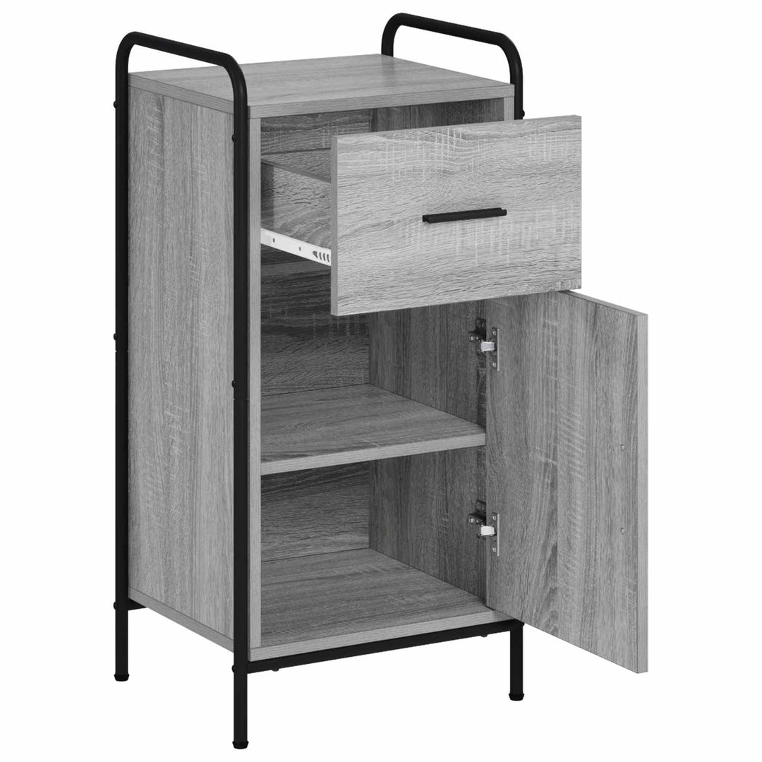 Sideboard Grå Sonoma 97 x 33 x 81 cm Konstrueret træ