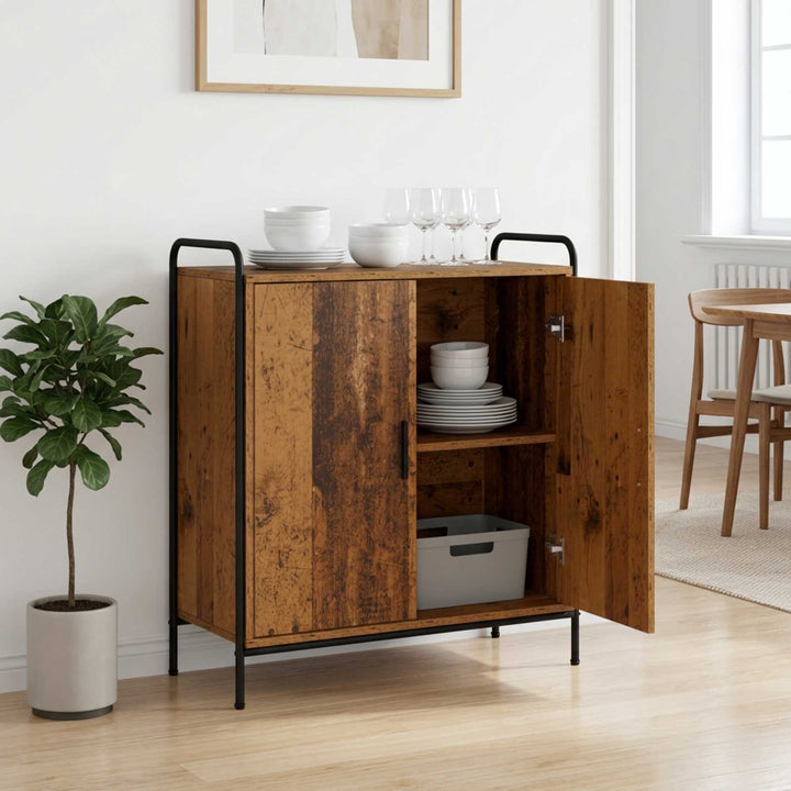 Sideboard Gammelt træ 97 x 33 x 81 cm Konstrueret træ