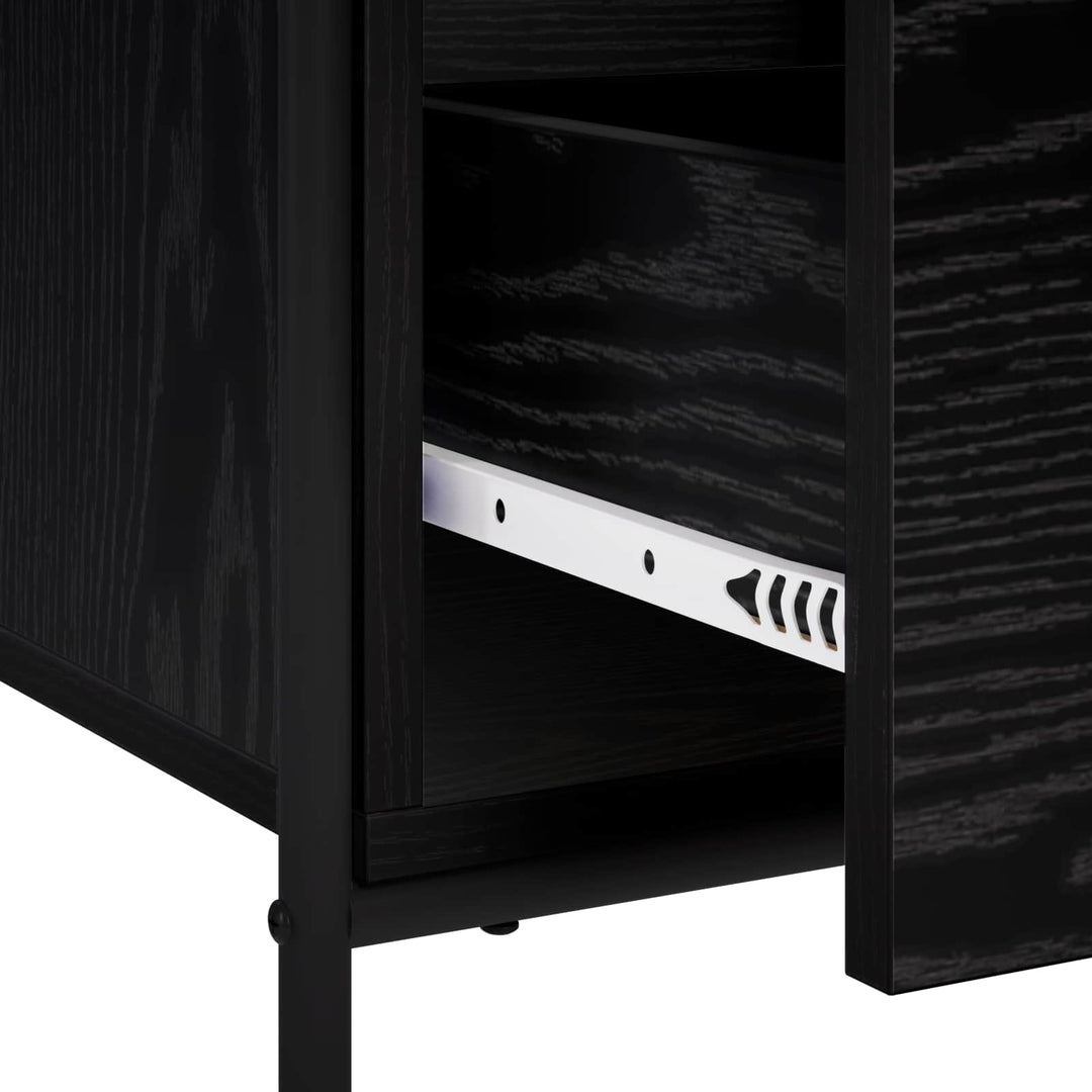 Sideboard Sort eg 97 x 33 x 81 cm Konstrueret træ