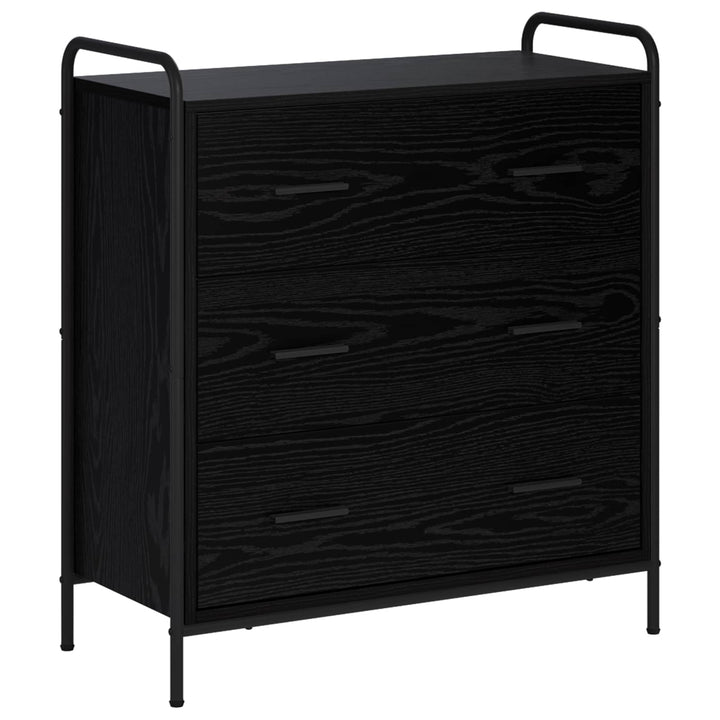 Sideboard Sort eg 97 x 33 x 81 cm Konstrueret træ